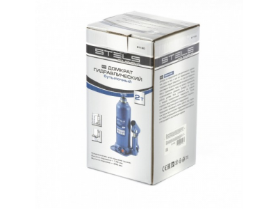 Домкрат гидравлический бутылочный, 2 т, h подъема 178-338 мм Stels