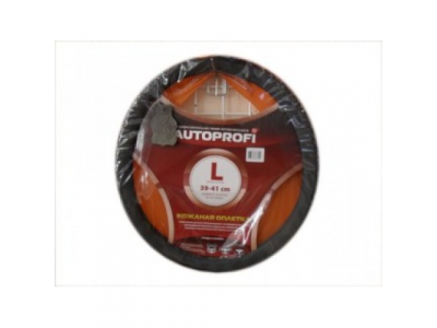 Оплетка "АВТОПРОФИ" нат.кожа+крокодил серый AP-156 D.GY M 1/20