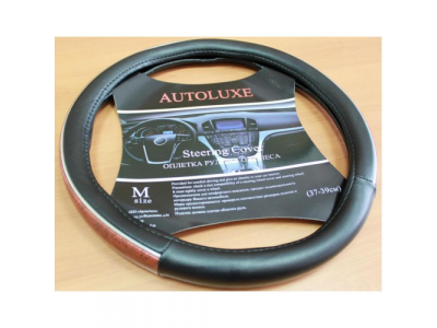 Оплетка д/руля AL-001 - (черн.) L