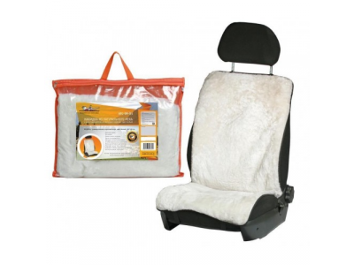 Накидка на сиденье меховая "AIRLINE" Белый (австралийская овчина) 1шт