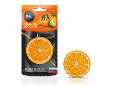 Ароматизатор подвесной пластик Сочный фрукт апельсин