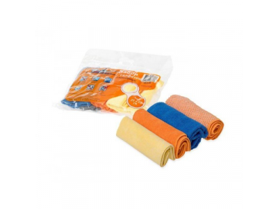 Салфетка микрофибра AIRLINE набор "рулончики" (4 шт 20*20)