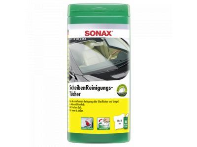 Салфетки для очистки стекол в тубе