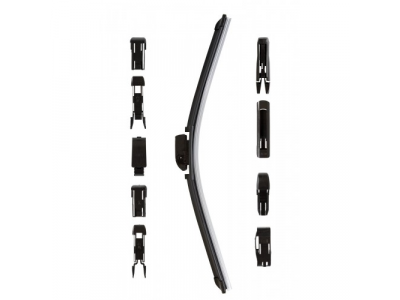 Щетка стеклоочистителя универсальная бескаркасная 375mm,10 адаптеров