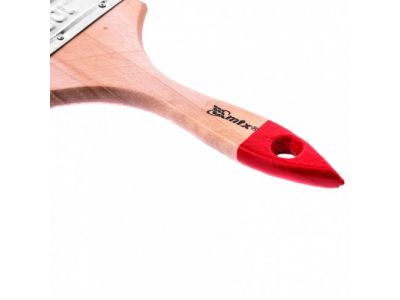 Кисть плоская "Стандарт" 4", натуральная щетина, деревянная ручка Mtx