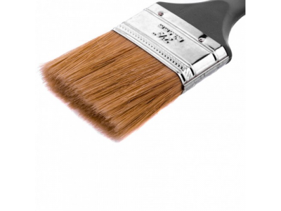 Кисть плоская "Евро" 2,5", натуральная щетина, пластмассовая ручка Mtx
