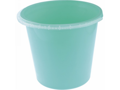 Ведро пластмассовое круглое 10л, бирюзовое//ТМ Elfe /Россия