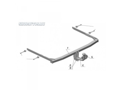 Фаркоп на Ford Fusion хэтчбек 2002г.-по н.в.