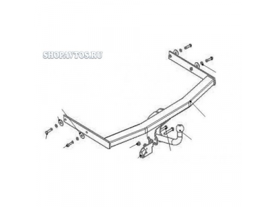 Фаркоп на Skoda Fabia седан/универсал 2000-2007гг.