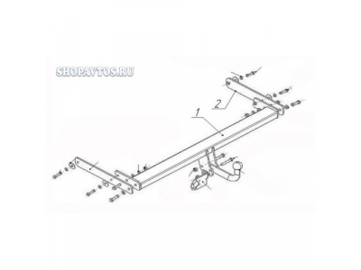Фаркоп на Volkswagen Tiguan SUV 2007г.-по н.в.