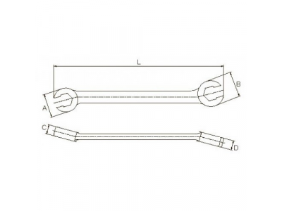 Ключ разрезной 14х15мм
