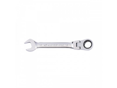 Ключ трещоточный комбинированный с шарниром 12 мм, KING TONY