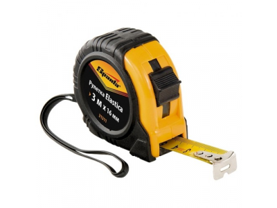 Рулетка Elastica, 3 м х 16 мм, обрезиненный корпус// SPARTA