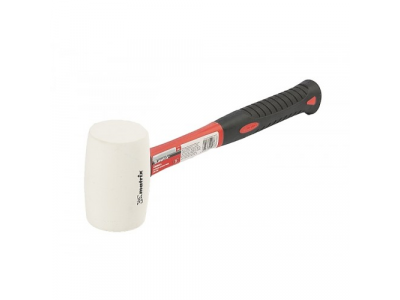 Киянка резиновая, 225 г, белая резина, фибергласовая рукоятка// MATRIX