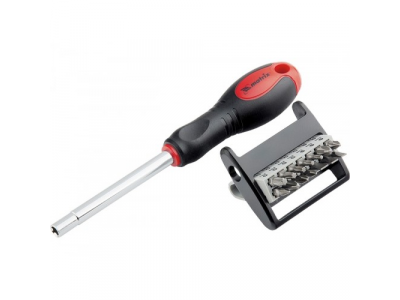 Отвёртка с набором бит,CrV,14шт//MATRIX