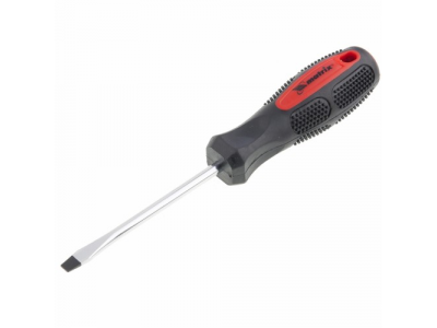 Отвертка Anti-Slip, SL6,0 х 100 мм, CrV, двухкомп. рукоятка// MATRIX