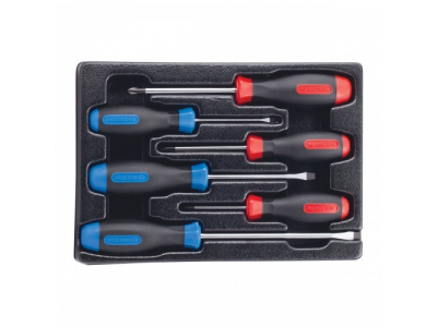 Набор отверток, ложемент, 6 предметов, KING TONY