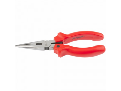 Длинногубцы, Standard, 160 мм, прямые шлифованные, пластмассовые рукоятки// MATRIX