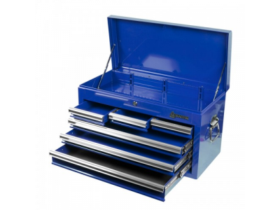 Ящик инструментальный, 6 полок, синий