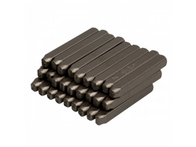 Набор ударных клейм 5 мм, буквы-латиница, 27 предметов, KING TONY