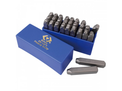 Набор ударных клейм 8 мм, буквы-латиница, 27 предметов, KING TONY