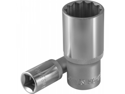 Головка торцевая глубокая 12-гранная 1/2"DR 28 мм., S04HD4728 JONNESWAY