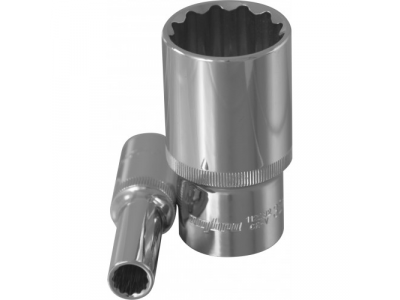 Головка торцевая 12 гранная глубокая 1/2"DR 12мм., Ombra 112212