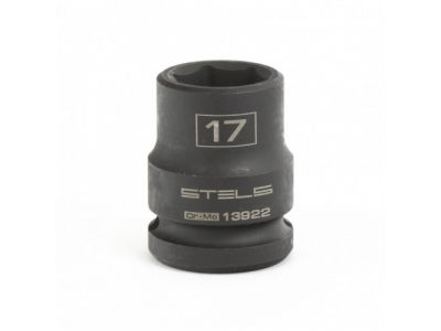 Головка ударная шестигранная, 17 мм, 1/2, CrMo Stels