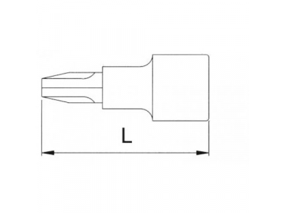 Головка торцевая 1/4" с вставкой PH0