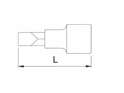 Головка торцевая 1/4" с вставкой SL4