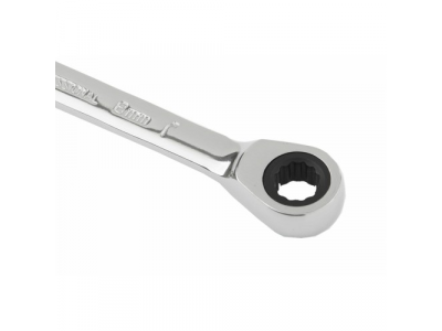 Ключ комбинированный трещоточный, 8мм, CrV, зеркальный хром// MATRIX PROFESSIONAL
