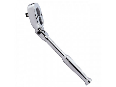 Трещотка 1/4", 150 мм, 24 зубца, флажковая, шарнирная, KING TONY