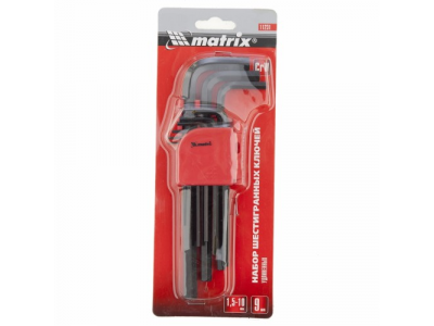 Набор шестигранных ключей Matrix 11231