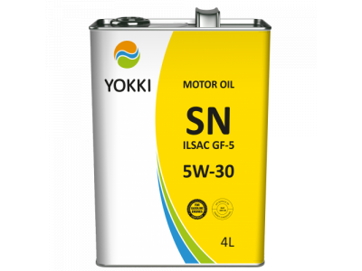 YOKKI SAE 5W30 API SN п/синт. бензин 4 л