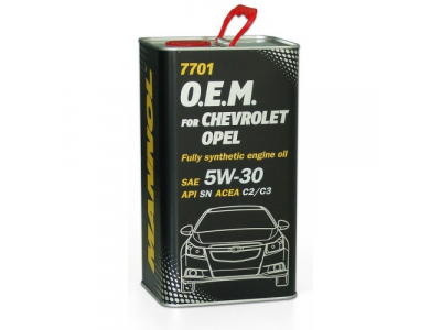 MANNOL 7701 O.E.M. 5W-30 for Chevrolet Opel 4L metal