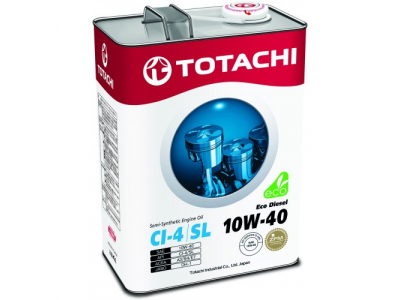 Масло моторное TOTACHI Eco Diesel CI-4/CH-4/SL п\синт 10W40 6л