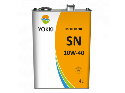 YOKKI SAE 10W40 API SN/CF п/синт. бензин/дизель 4 л