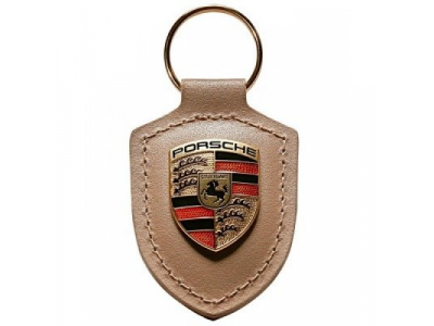 Брелок для ключей с гербом Porsche Crest Keyring, Beige, артикул WAP0500980H
