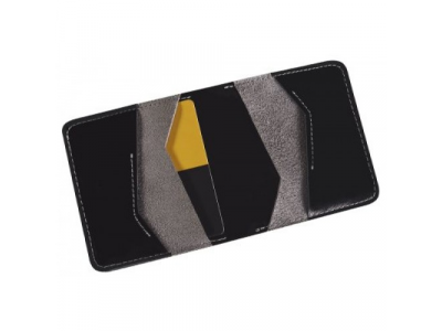 Кожаное портмоне Toyota Leather Wallet, Weekend, Black/Grey, артикул TMSUV04WAL