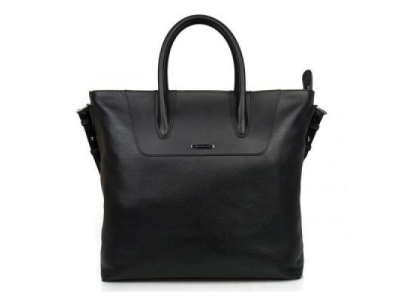 Женская кожаная сумка Jaguar Leather Tote Bag – Black