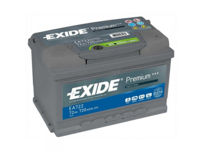 Аккумулятор 6ст - 72 (Exide Premium) - низк.оп