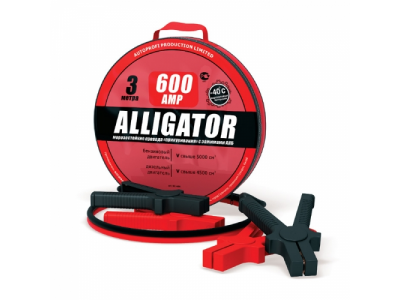 Провода пусковые(прикуриватель) 600А "Аллигатор", 3 м